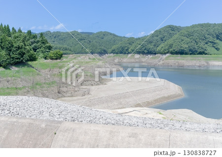 渇水した二ツ石ダム 渇水した二ツ石ダム 130838727