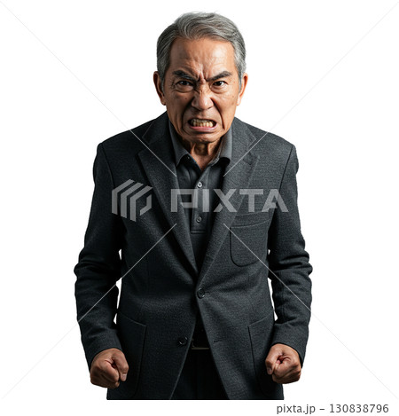 怒っているおじいさん 怒っているおじいさん 130838796