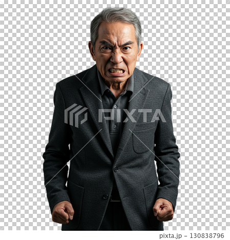 怒っているおじいさん 怒っているおじいさん 130838796