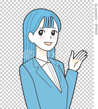Women in guiding suit Women in guiding suit 130839778