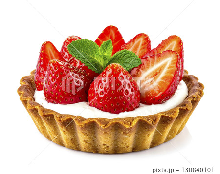 苺のタルト　AI生成画像　　 130840101