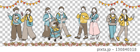 Parents and baby going out set Parents and baby going out set 130840318