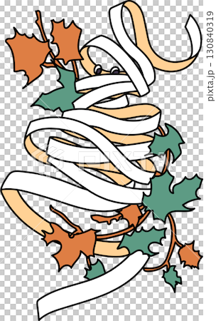 ハロウィンキャラクターイラスト_透明人間 130840319