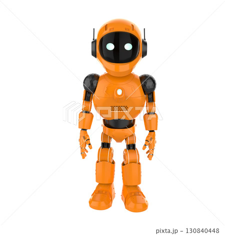 Robotic personal assistant on white background Robotic personal assistant on white background 130840448
