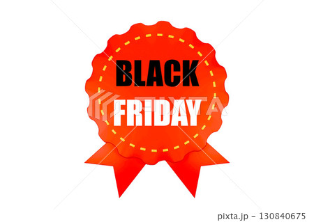 Black Friday badge prominently displayed, with vibrant colors and bold text,  130840675