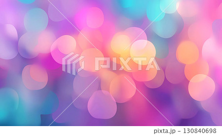 キラキラざらざらグラデーションボケ背景と玉ボケの希望と変化を感じる輝きのデザイン 130840698