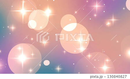 キラキラざらざらグラデーションボケ背景と玉ボケの希望と変化を感じる輝きのデザイン 130840827
