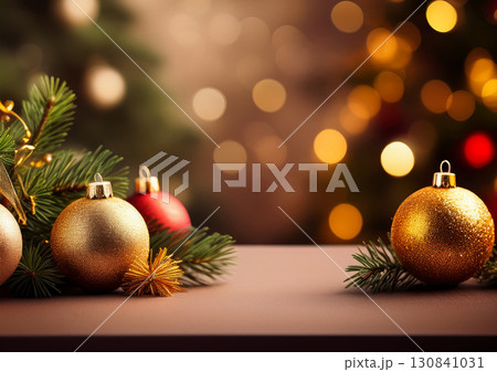 クリスマスの飾りの背景 130841031