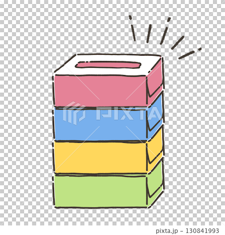 ティッシュペーパーのイラスト 130841993