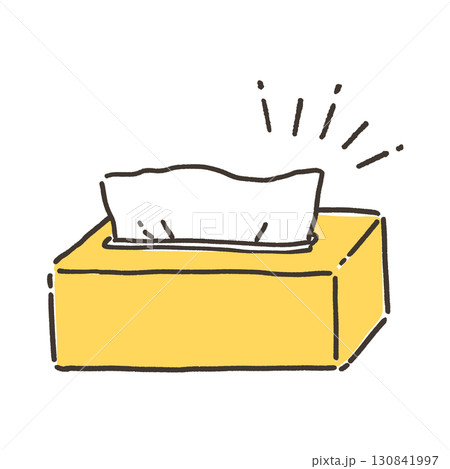 ティッシュペーパーのイラスト ティッシュペーパーのイラスト 130841997