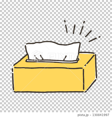 ティッシュペーパーのイラスト ティッシュペーパーのイラスト 130841997