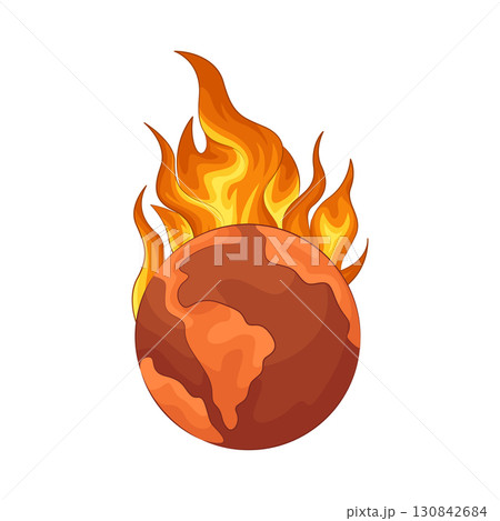 Illustration of global warming Illustration of global warming 130842684