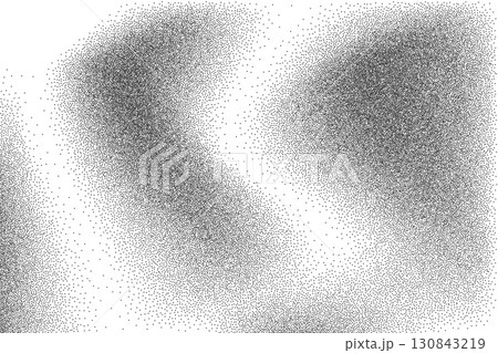 Noise spots spray pattern gradient. Grain stippled airbrush background. Grunge abstract dotwork texture. Faded ink halftone cover. Dots gradation. Vector distressed speckle effect backdrop Noise spots spray pattern gradient. Grain stippled airbrush background. Grunge abstract dotwork texture. Faded ink halftone cover. Dots gradation. Vector distressed speckle effect backdrop 130843219
