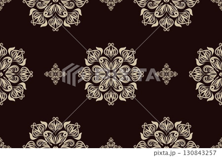 Motifs African boho paisley Floral Ikat pattern embroidery damask. Ethnic ikat floral Ethnic Indian Pattern Ikat pattern Ethnic Pattern.Damask indian floral Aztec embroidery border seamless patterns. 130843257