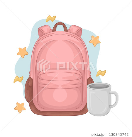 Illustration of backpack  130843742