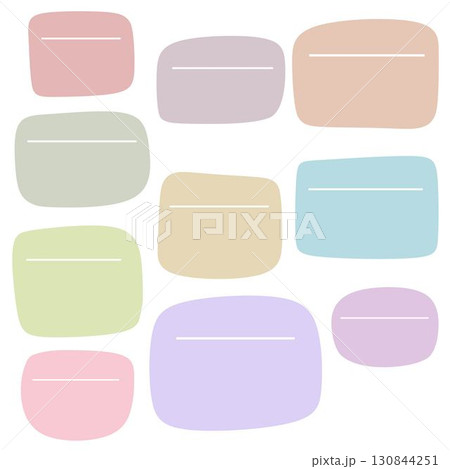 Text Box & Text Area icon element - UI, Web, Chat Bubble flat color vector illustration for Mockups 130844251