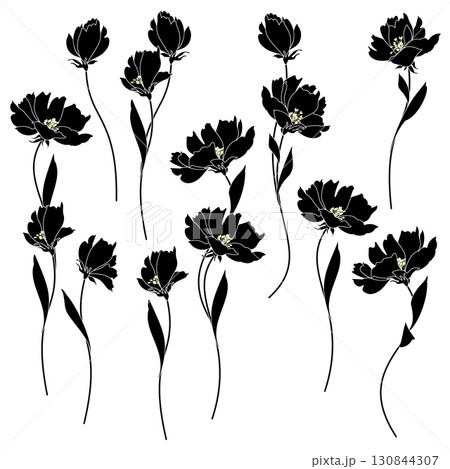 使いやすく可愛い花素材集, 130844307