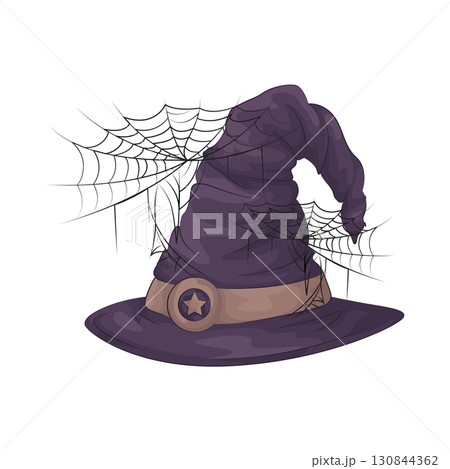Illustration of witch hat 130844362