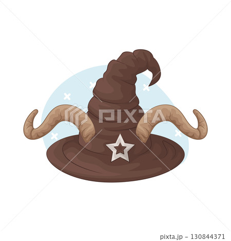 Illustration of witch hat Illustration of witch hat 130844371