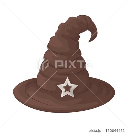 Illustration of witch hat  130844431