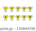 優勝カップ　アイコンセット 130844706