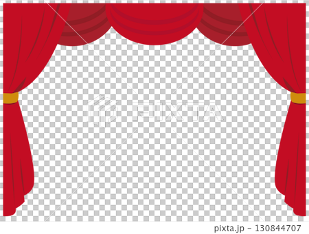 Red Curtain transparent illustration 130844707
