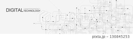 Motherboard technology circuit board texture design. Creative idea AI banner concept for internet technology. Digital motherboard concept for poster, cover, banner, header, web presentation template. Motherboard technology circuit board texture design. Creative idea AI banner concept for internet technology. Digital motherboard concept for poster, cover, banner, header, web presentation template. 130845253
