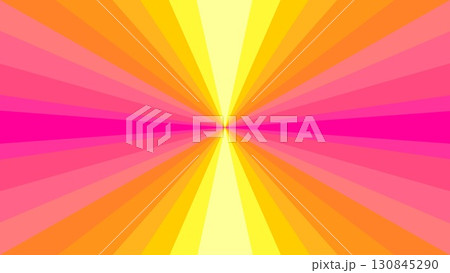 幾何学模様 グラデーション 放射状 三角形 ピンク オレンジ色 黄色 幾何学模様 グラデーション 放射状 三角形 ピンク オレンジ色 黄色 130845290