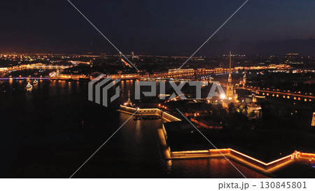 Aerial view of Peter and Paul Fortress in Russia Aerial view of Peter and Paul Fortress in Russia 130845801