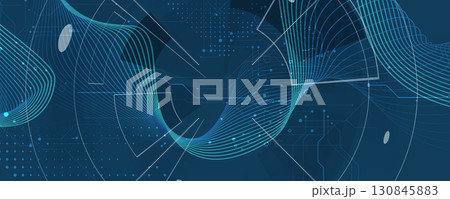 Modern technology and business abstract background for technical or science presentation 130845883