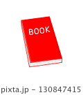 閉じた赤色の本（BOOK） 130847415