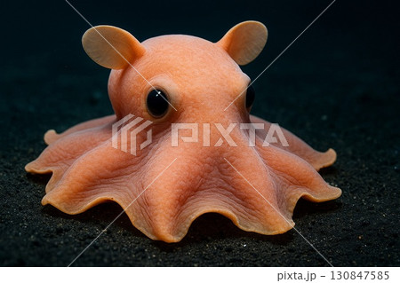 深海の不思議な生き物、かわいいメンダコ 深海の不思議な生き物、かわいいメンダコ 130847585