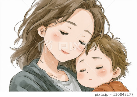 美優シリーズ：1～2歳美優、抱っこで夢の中 130848177