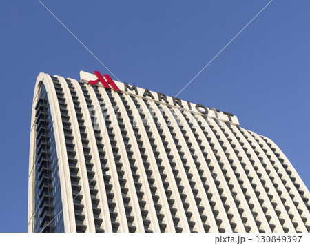 09.09.2025 - Batumi, Georgia - Marriott hotel building. 09.09.2025 - Batumi, Georgia - Marriott hotel building. 130849397
