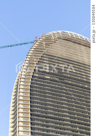 Shot of the high rise building under construction Shot of the high rise building under construction 130849584