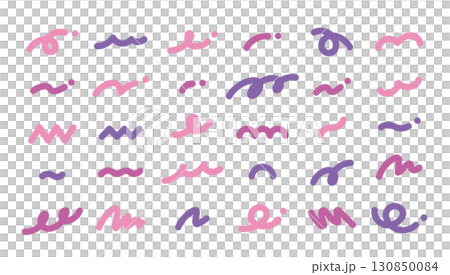 Simple and cute abstract decorative illustration set: Memphis, curls, stylish lines, waves, zigzags, jagged edges Simple and cute abstract decorative illustration set: Memphis, curls, stylish lines, waves, zigzags, jagged edges 130850084