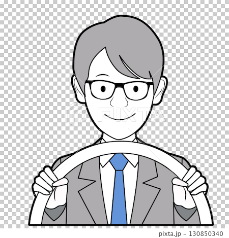 車の運転をする男性 130850340