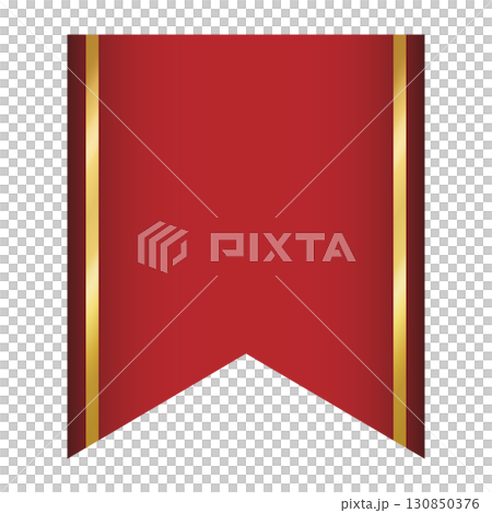 優雅的紅絲帶裝飾材料 130850376