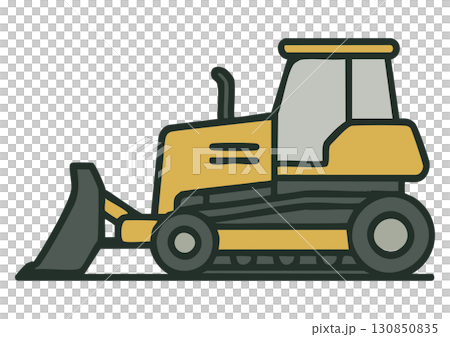 推土機的插圖 130850835