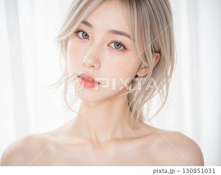 若い女性の美容イメージ 130851031