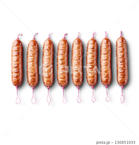 Lithuanian Sausages (Kebabas) - Grilled or fried sausages made with pork or beef, typically served with mustard, sauerkraut, or mashed Lithuanian Sausages (Kebabas) - Grilled or fried sausages made with pork or beef, typically served with mustard, sauerkraut, or mashed 130851035