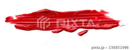 Red watercolor brush isolated on transparent background Red watercolor brush isolated on transparent background 130851996