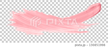 Pink watercolor brush isolated on transparent background Pink watercolor brush isolated on transparent background 130851998