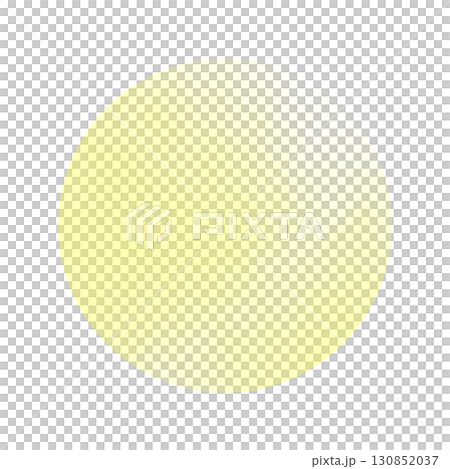 Watercolor hand-drawn yellow round illustration material, simple frame, white background, png transparent 130852037