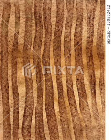 Watercolor abstract background with brown and beige fall stipes. Hand painted illustration. For design, print, fabric or background. Watercolor abstract background with brown and beige fall stipes. Hand painted illustration. For design, print, fabric or background. 130852412