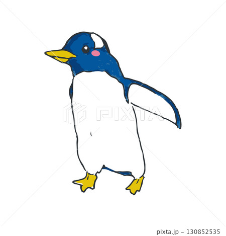 かわいいペンギンのイラスト1 130852535
