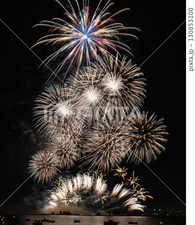 夜空に咲く大輪の花 130853100