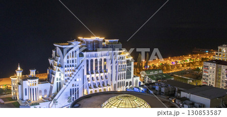 09.09.2025 - Batumi, Georgia - View of the Gloria hotel and Grand mall. 09.09.2025 - Batumi, Georgia - View of the Gloria hotel and Grand mall. 130853587