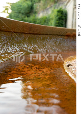 Orange brownish background with reflection Orange brownish background with reflection 130854353