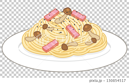 しめじとベーコンのペペロンチーノ（フォークなし） 130854517